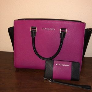 Michael Kors Large Selma & Matching Wristlet